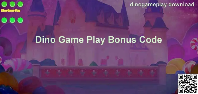Dino Game Play bonus code visual on dinogameplay.download
