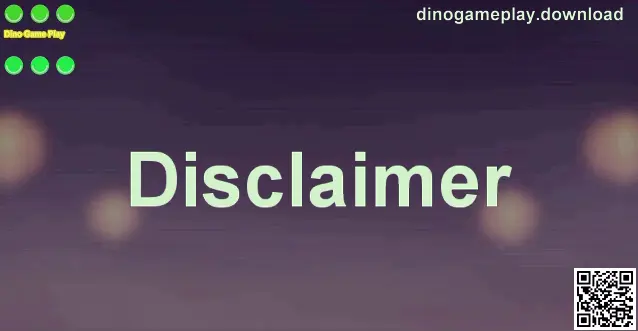 Dino Game Play disclaimer header visual