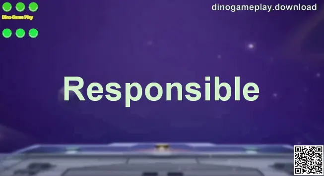 Dino Game Play responsible gaming banner for dinogameplay.download