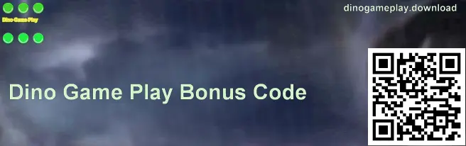 Dino Game Play gift code full-screen visual on dinogameplay.download